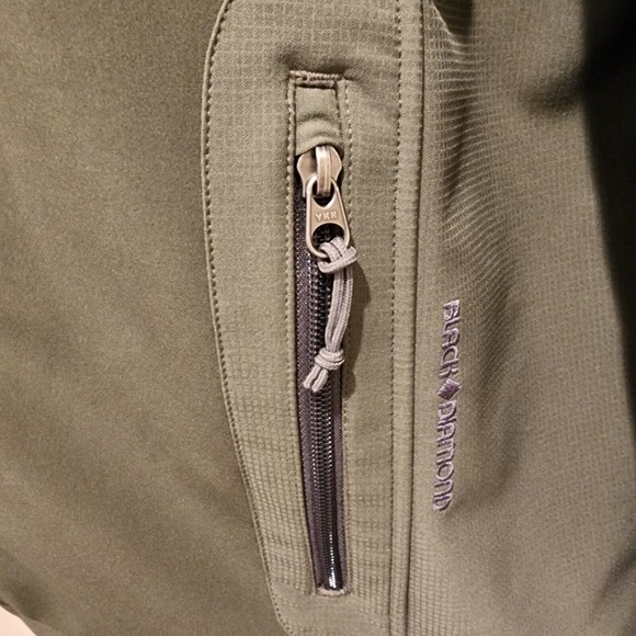 BLACK DIAMOND  Men's Jacket Soft Shell SIZE XXL, Two Tone Green. - Picture 5 of 12